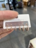 A 6-piece set of luxurious and fashionable women's earrings with zircon inlaid in brass and real gold plating, which are popular in cross-border sales from Europe and America. Please specify the color of the zircon Item Picture